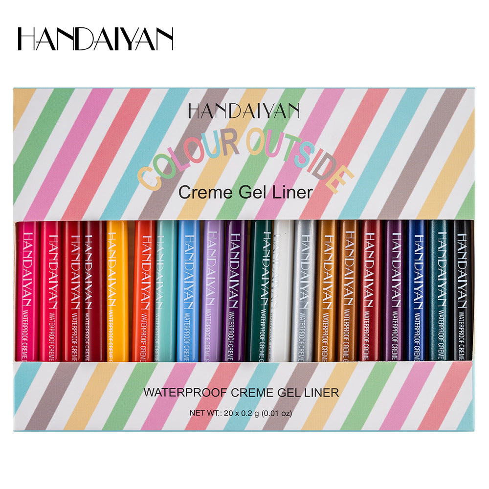 Eyeliner liquide chat eye 20 couleurs néon waterproof – longue tenue 5.4g