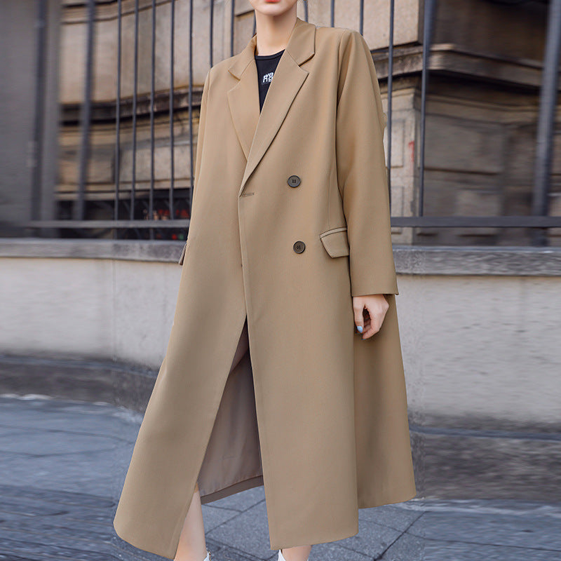 Blazer oversize long taille forte femme, confortable et élégant.