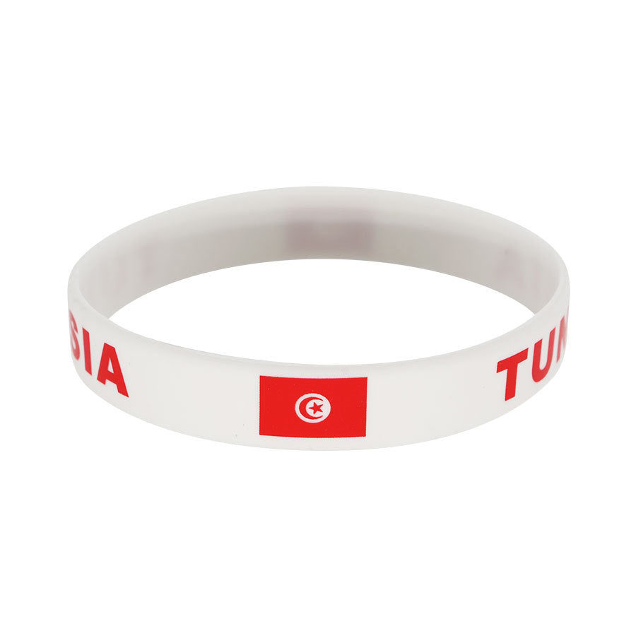 Bracelet drapeau silicone unisexe – accessoire sport 20 cm, style FIFA