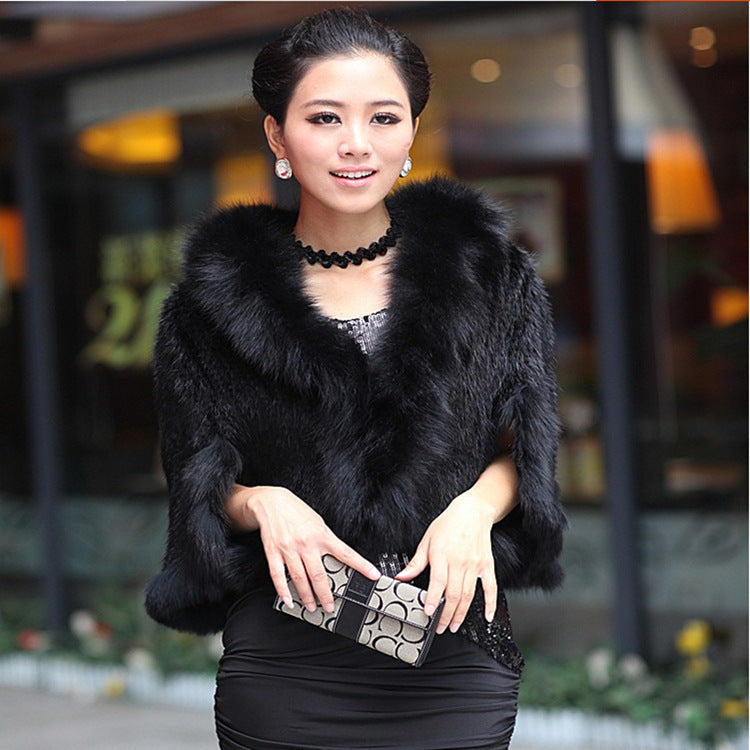 Veste Courte Col Renard Luxe