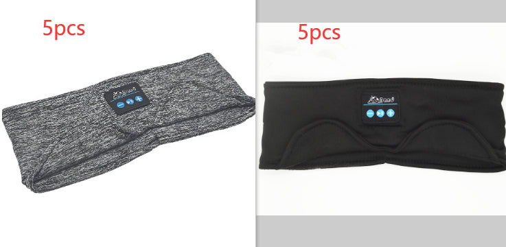 Bandeau Bluetooth de sommeil 2 en 1 – Masque de nuit avec écouteurs sans fil, noir et gris