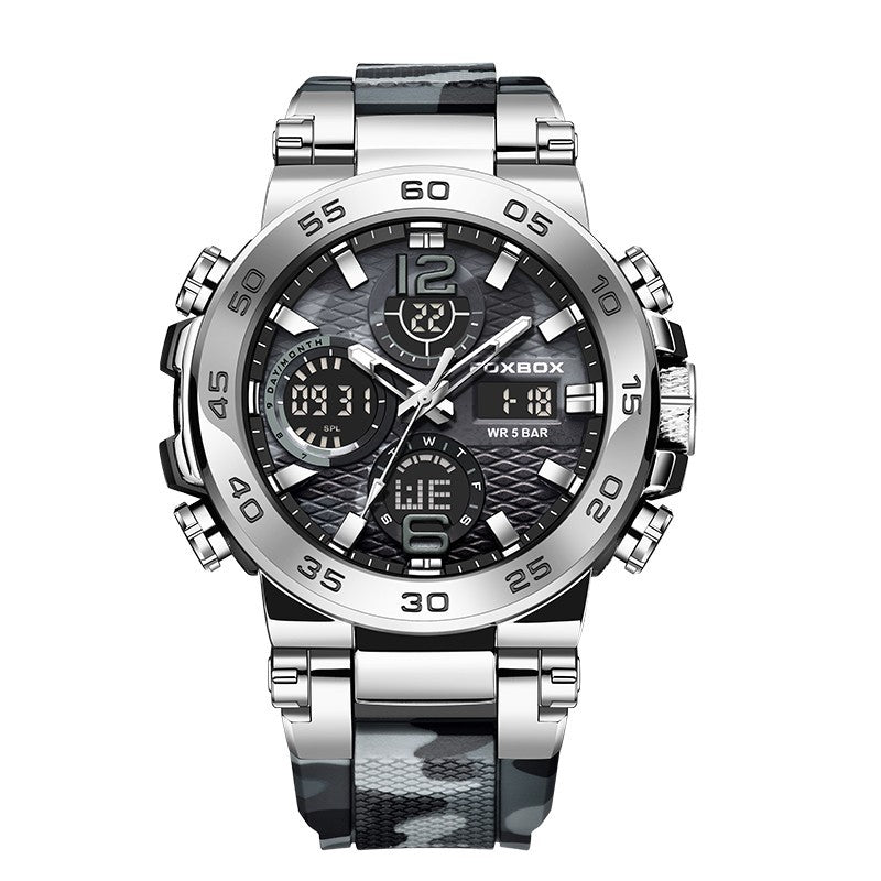 Montre sportive multifonction étanche waterproof – chronographe, alarme, style moderne