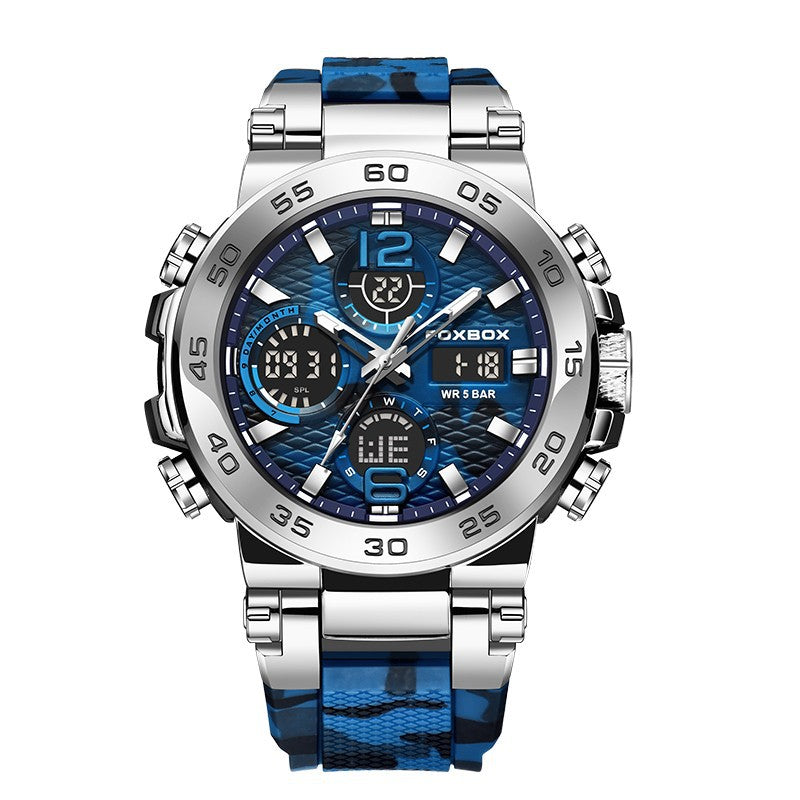 Montre sportive multifonction étanche waterproof – chronographe, alarme, style moderne