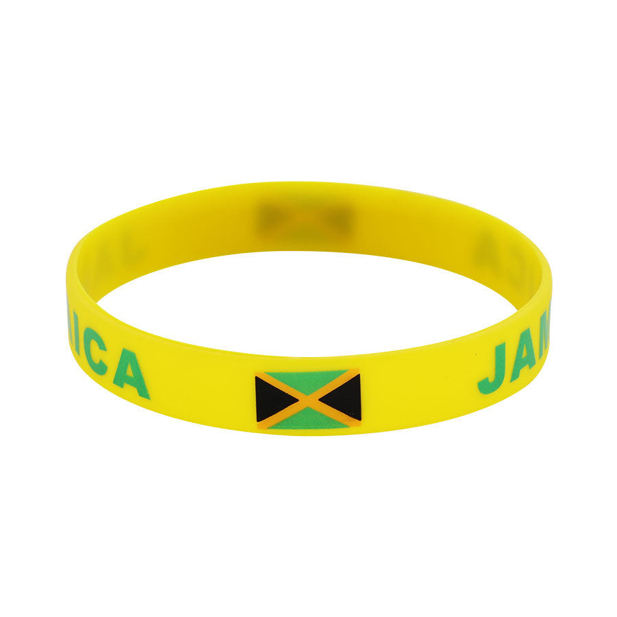 Bracelet drapeau silicone unisexe – accessoire sport 20 cm, style FIFA