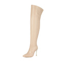 Bottes cuissardes femme bout pointu talon stiletto