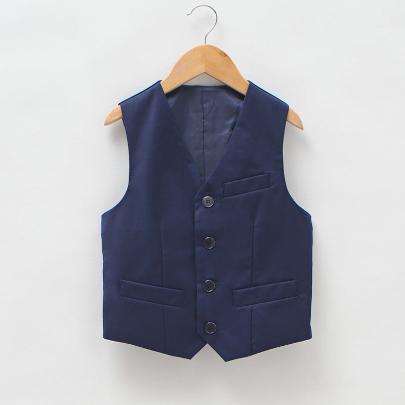 Gilet noir style coréen garçon – polyester 100%