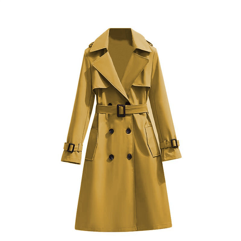MANTEAU TRENCH CASUAL FEMME MI-LONG – LIGNE FLUIDE CHIC TEMPERAMENT COMMUTE