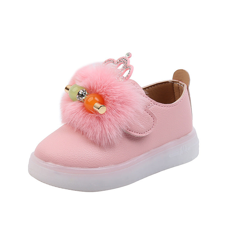 Chaussures à éclairage LED enfants, baskets skate semelle souple