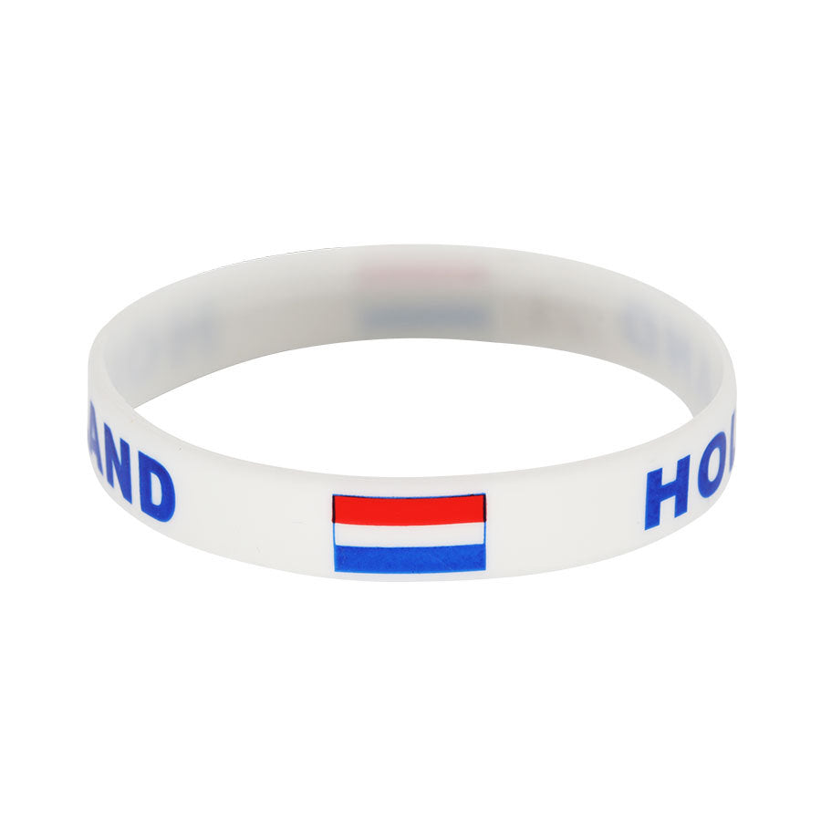 Bracelet drapeau silicone unisexe – accessoire sport 20 cm, style FIFA