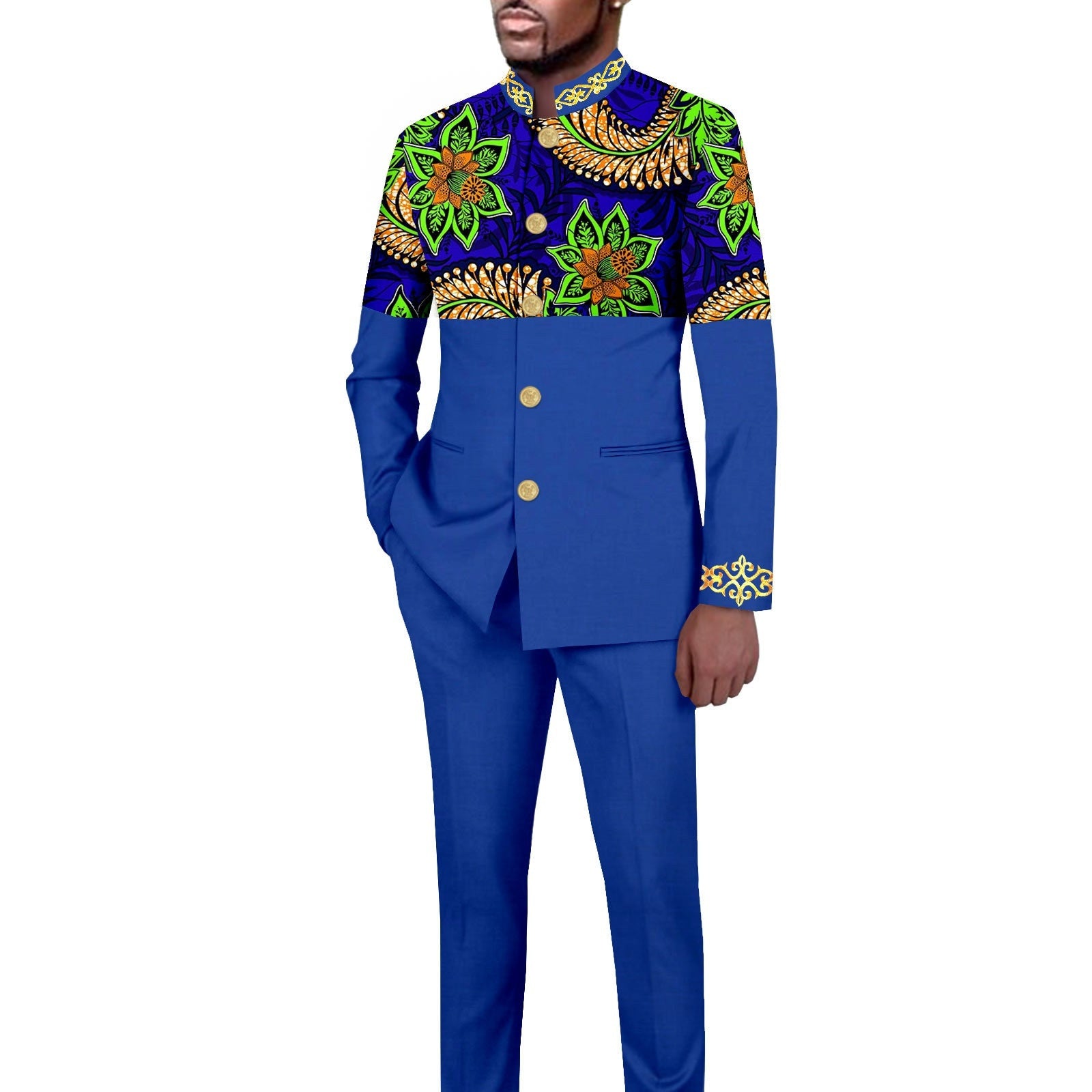 Ensemble blazer imprimé slim fit casual – 18 motifs exclusifs mi-saison