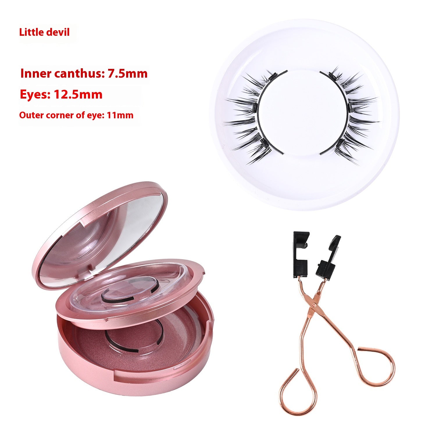 Trio of Magnetic False Eyelashes Without Glue – Natural, Long-Lasting, Reusable