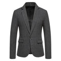 Veste de costume homme en tweed kaki – coupe ample, style casual chic