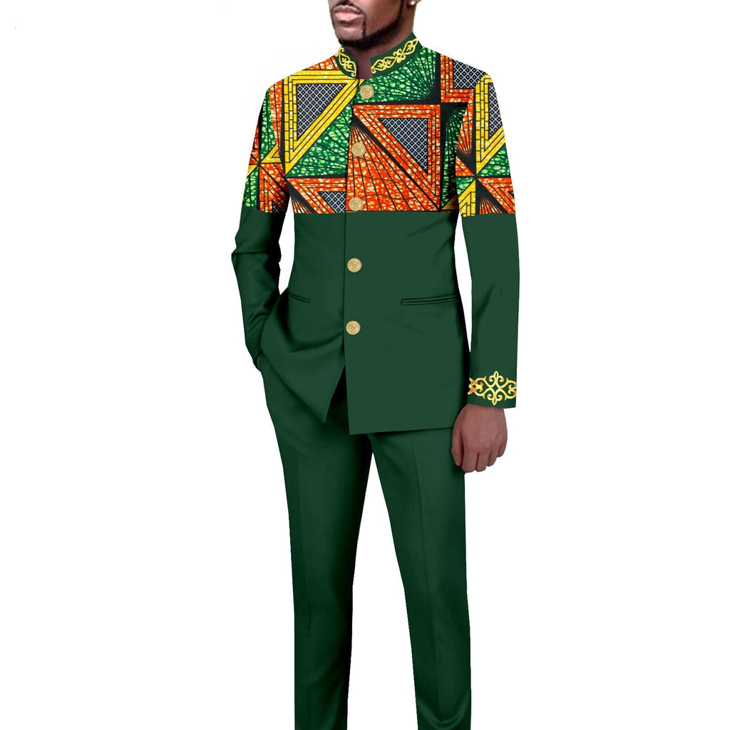 Ensemble blazer imprimé slim fit casual – 18 motifs exclusifs mi-saison