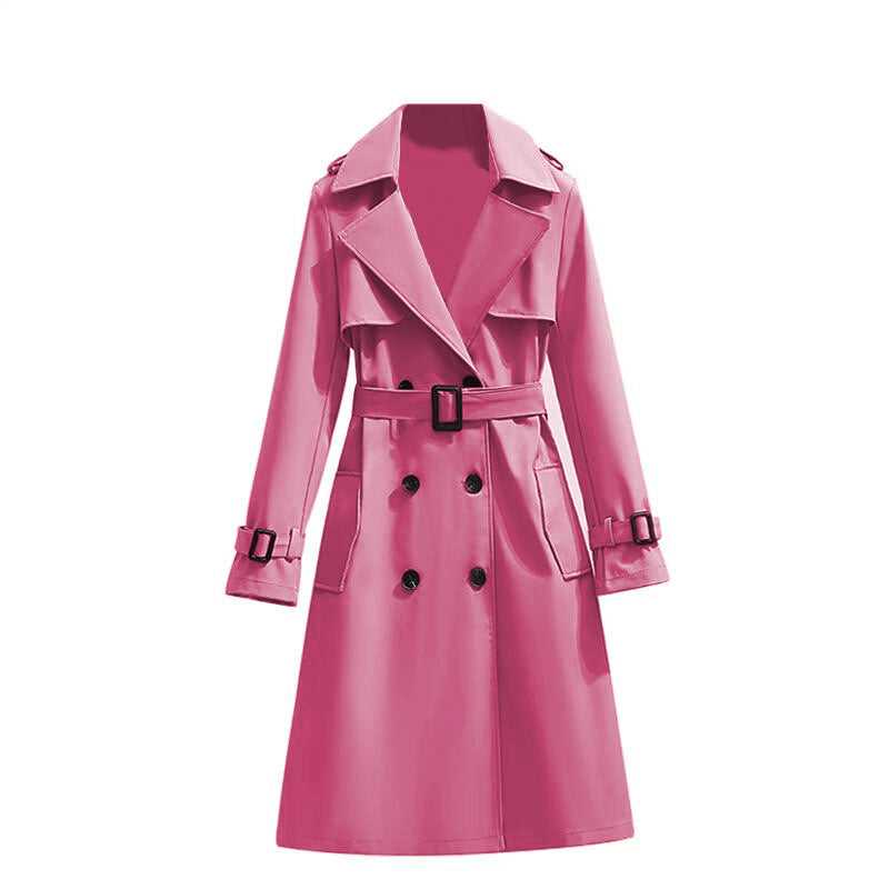 MANTEAU TRENCH CASUAL FEMME MI-LONG – LIGNE FLUIDE CHIC TEMPERAMENT COMMUTE