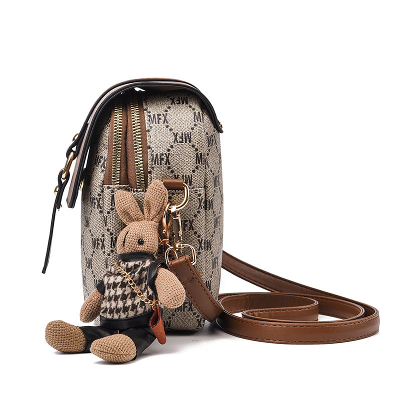 Sac messager rétro multifonction pour femme