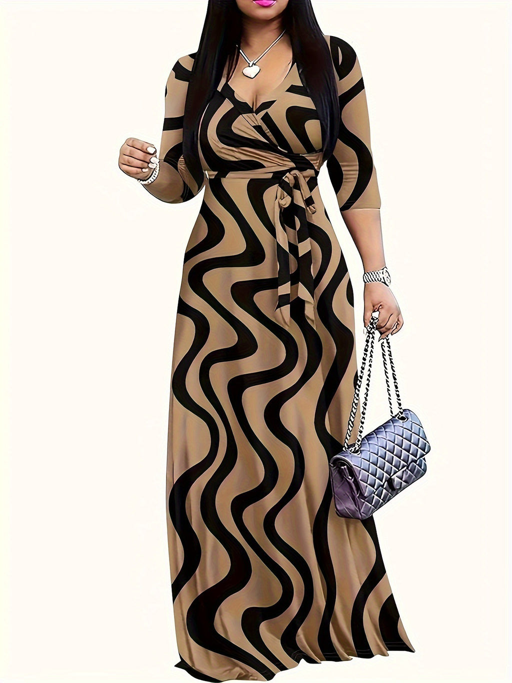 Robe à lacets élégante et minimaliste pour femme