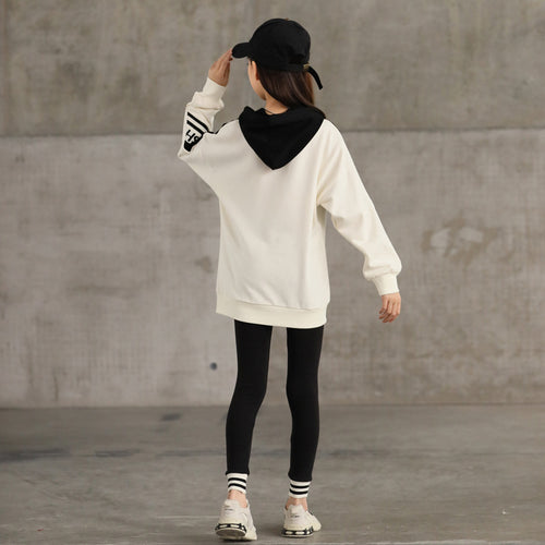 Ensemble Sport Femme à Capuche Beige – Survêtement Coton Confort & Style