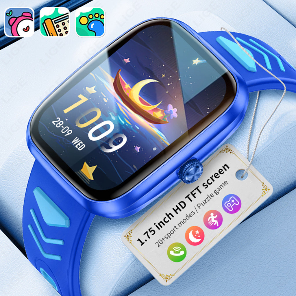Orologio connesso multifunzionale per bambini e adolescenti: chiamate Bluetooth, rilevamento del sonno.