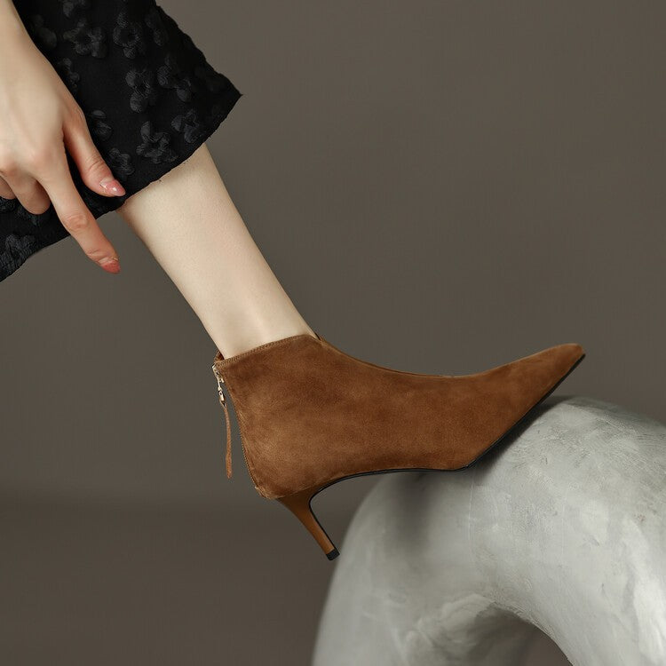 Bottes élastiques chic à talon fin stiletto