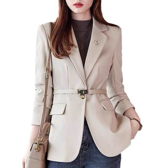 Veste blazer femme slim élégante, simple, mode, style pro-casual polyvalent
