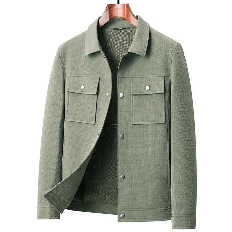 Veste workwear cell dark mode urbain – bambou noir/beige/vert