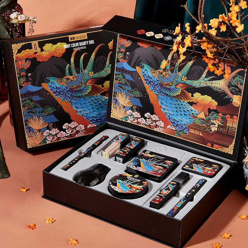 Coffret maquillage 9 pièces – Poudre, BB crème cushion et rouge à lèvres – Kit maquillage abordable