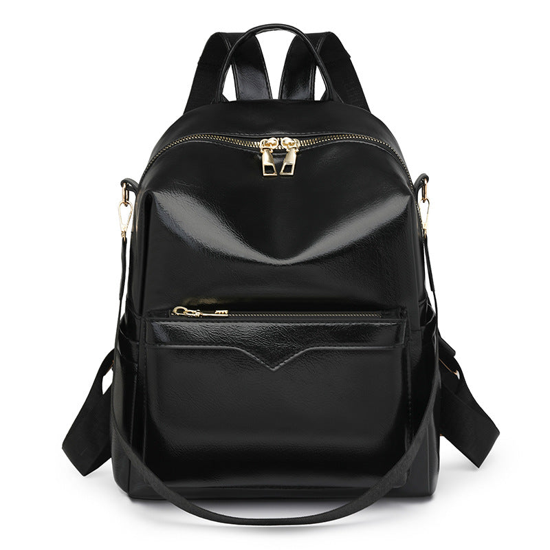 Sac à dos femme élégant uni, grande capacité pour le quotidien