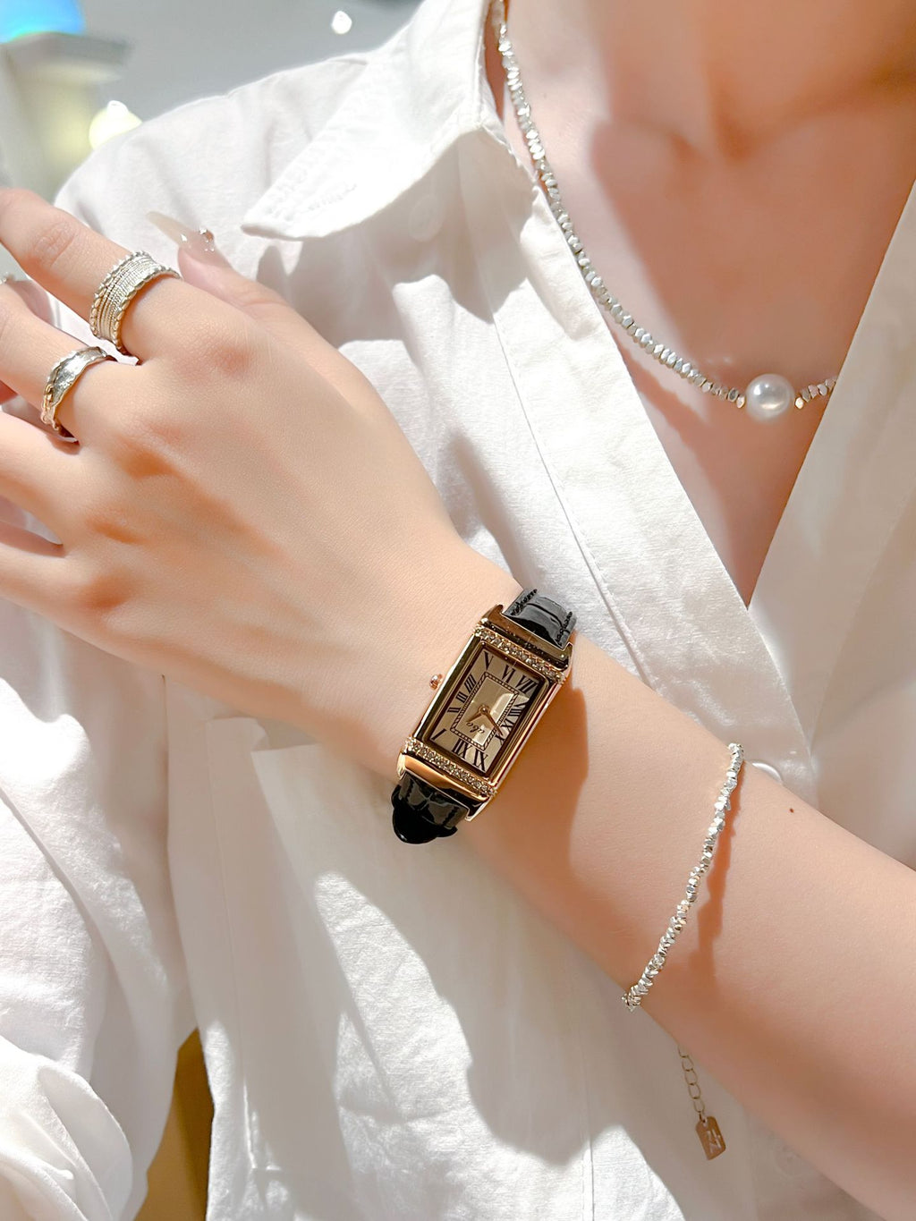 Montre personnalisée étanche bracelet acier inox – gravure nom waterproof