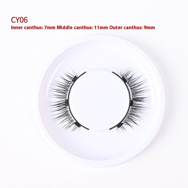 Trio of Magnetic False Eyelashes Without Glue – Natural, Long-Lasting, Reusable