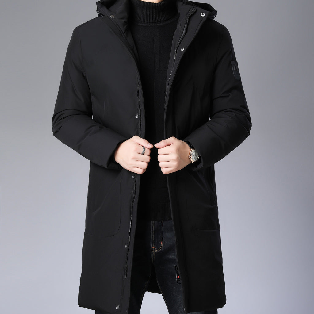 Manteau à capuche ample homme grande taille – respirant et résistant XL-5XL noir/gris