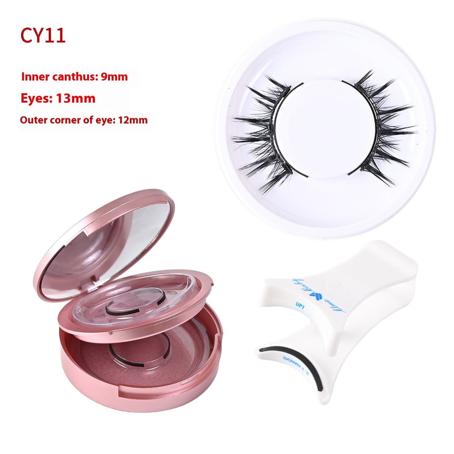 Trio of Magnetic False Eyelashes Without Glue – Natural, Long-Lasting, Reusable