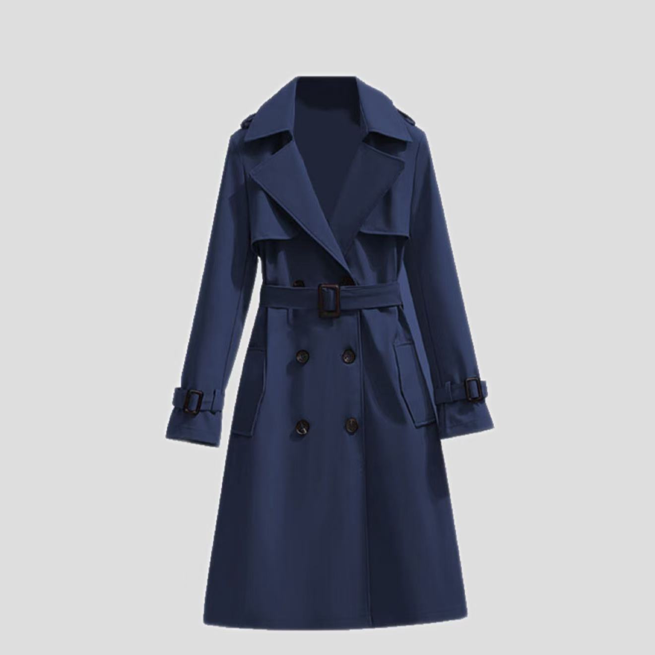 MANTEAU TRENCH CASUAL FEMME MI-LONG – LIGNE FLUIDE CHIC TEMPERAMENT COMMUTE