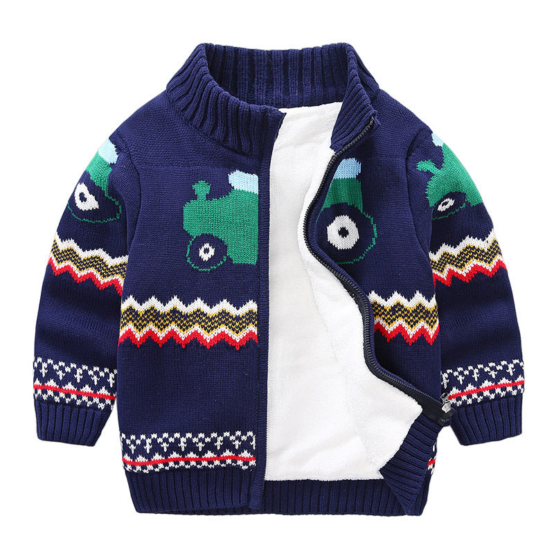 Gilet peluche épais cardigan A manches style coréen Carvose Chic