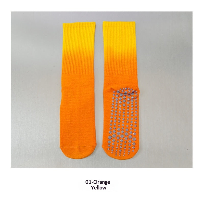 Chaussettes sport femmes dégradé anti-glisse coton – low-top