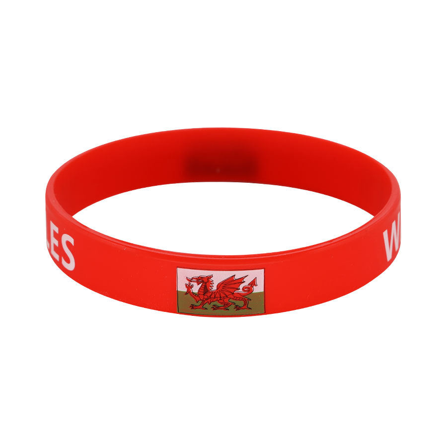 Bracelet drapeau silicone unisexe – accessoire sport 20 cm, style FIFA