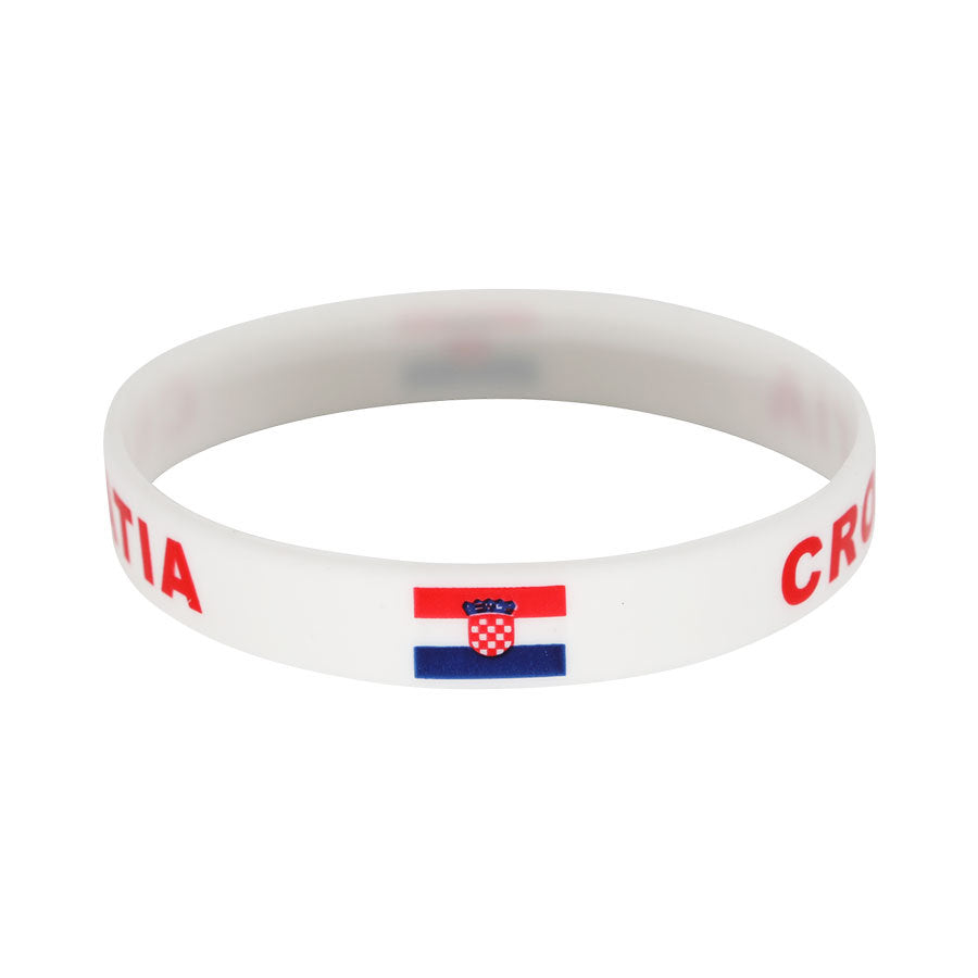 Bracelet drapeau silicone unisexe – accessoire sport 20 cm, style FIFA