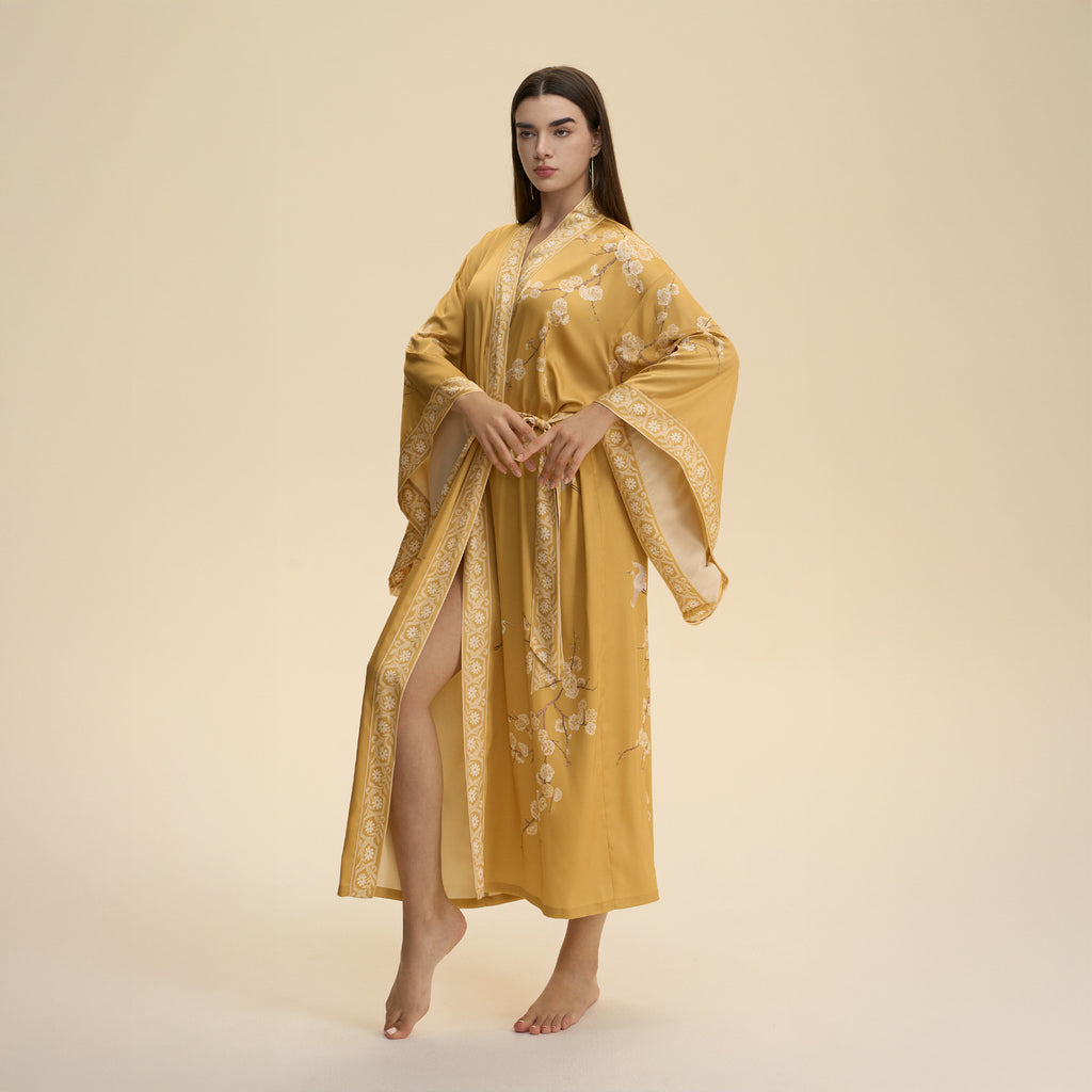 Túnica cardigan estilo kimono