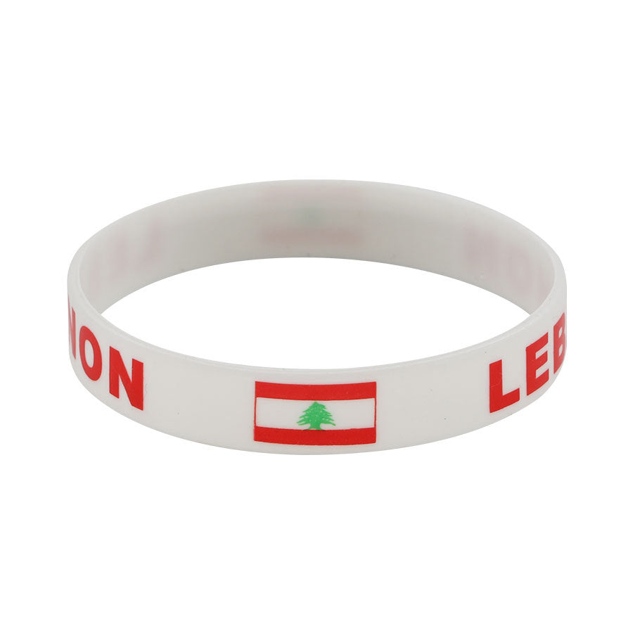 Bracelet drapeau silicone unisexe – accessoire sport 20 cm, style FIFA