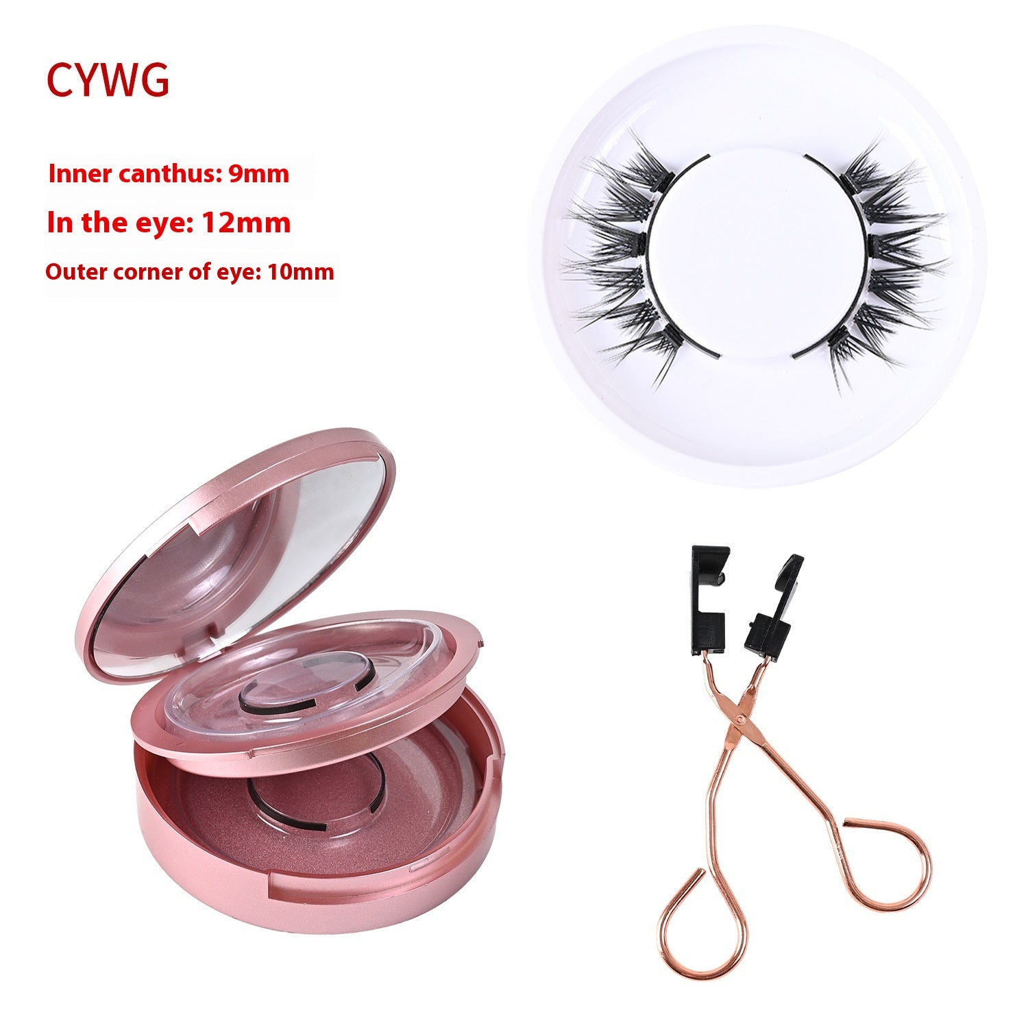 Trio of Magnetic False Eyelashes Without Glue – Natural, Long-Lasting, Reusable