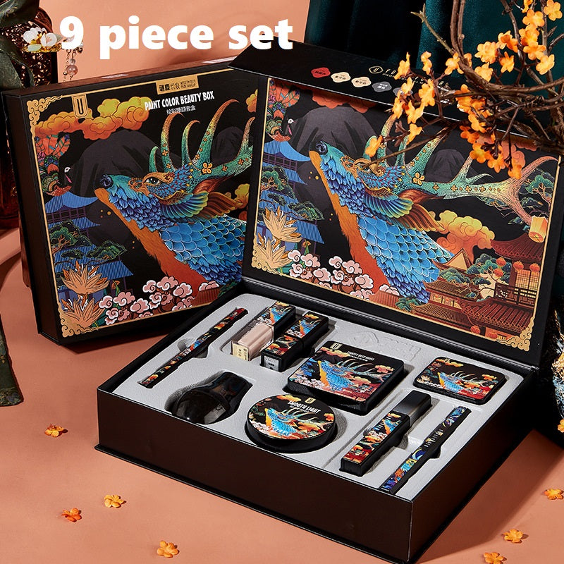 Coffret maquillage 9 pièces – Poudre, BB crème cushion et rouge à lèvres – Kit maquillage abordable
