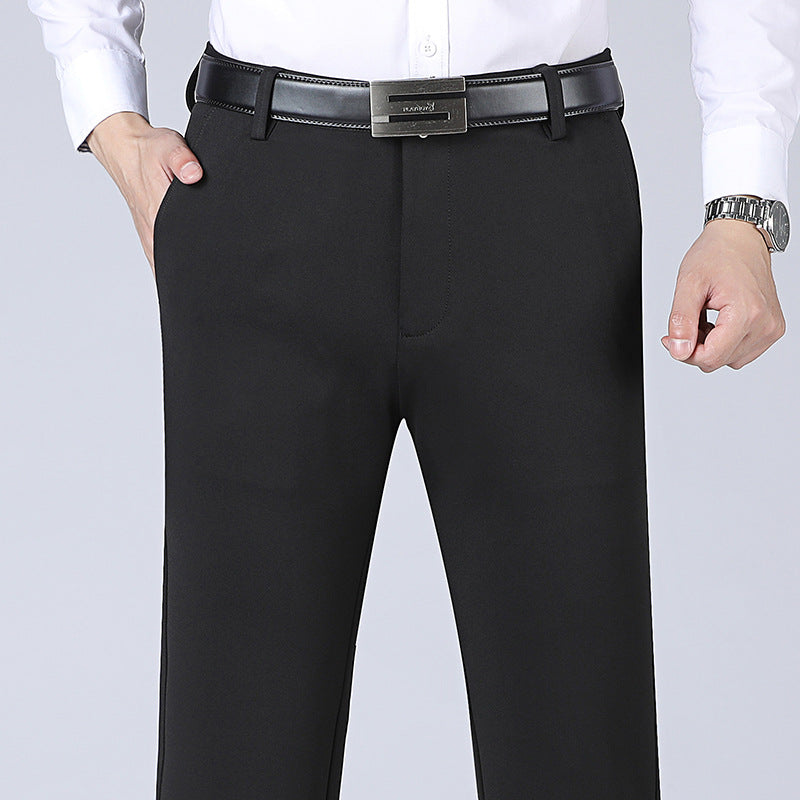 Pantalons casual business stretch coupe droite homme – Élégance flexible