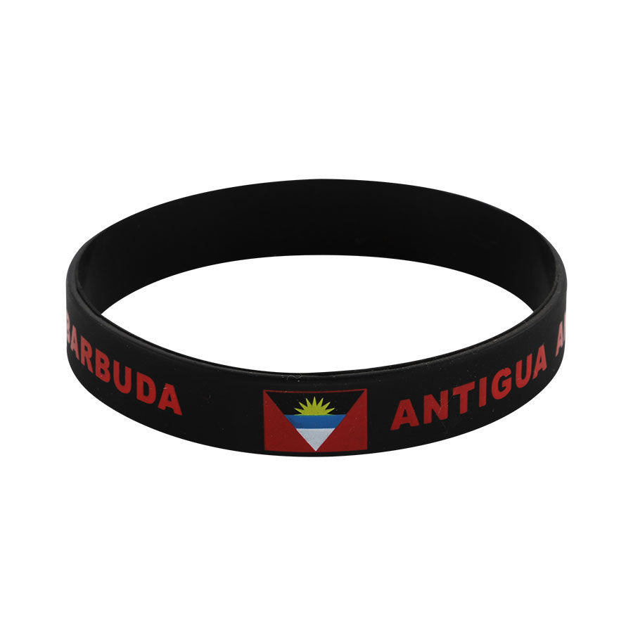 Bracelet drapeau silicone unisexe – accessoire sport 20 cm, style FIFA