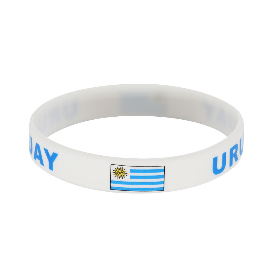 Bracelet drapeau silicone unisexe – accessoire sport 20 cm, style FIFA