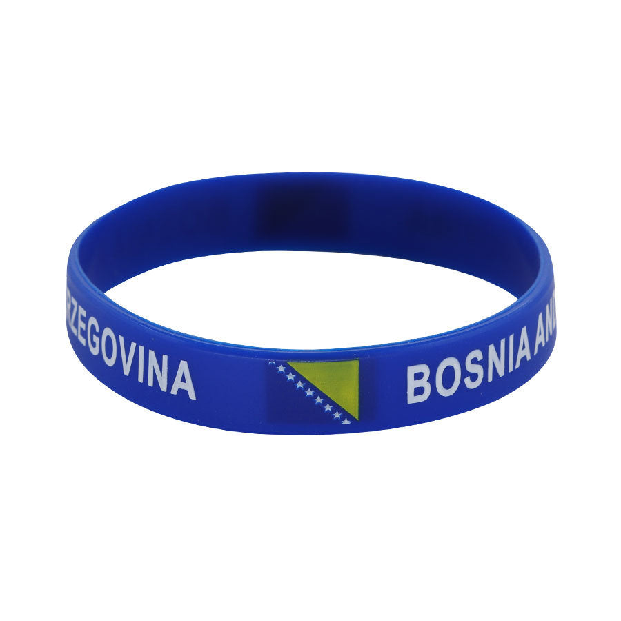 Bracelet drapeau silicone unisexe – accessoire sport 20 cm, style FIFA