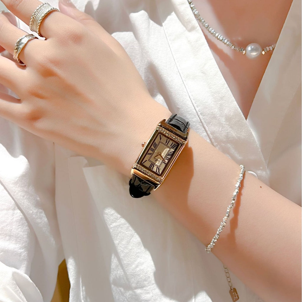 Montre personnalisée étanche bracelet acier inox – gravure nom waterproof